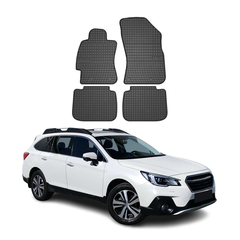 Tappetini in gomma neri per Subaru Outback 2014-2019, 4 pezzi