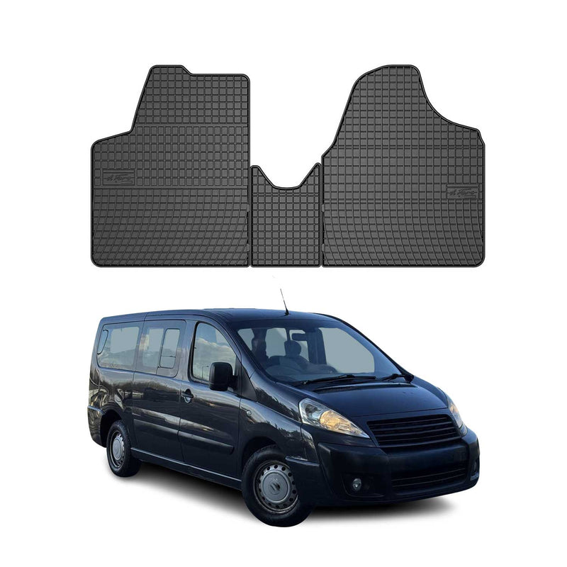2006-2016 Fiat Scudo 2 1.Sitzreihe Fußmatten TPE Schwarz 3 tlg