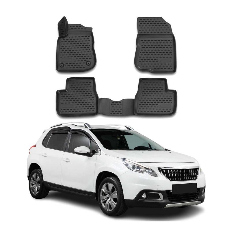 Tappetini Peugeot 2014-2019 TPE Nero 4 pezzi