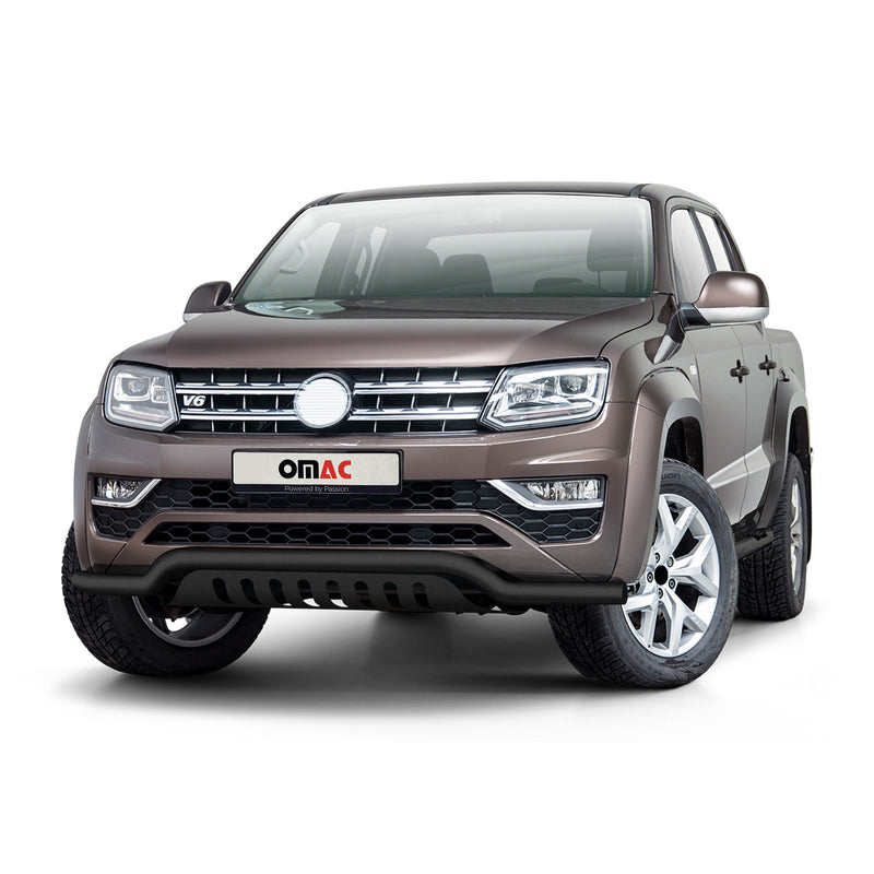 Barra di protezione anteriore per VW Amarok 2016-2021 in acciaio inox con ABE nero