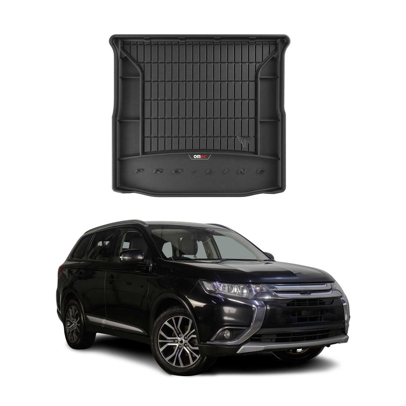 Vassoio portabagagli in gomma OMAC per Mitsubishi Outlander 2012-2015 pieghevole 3a fila