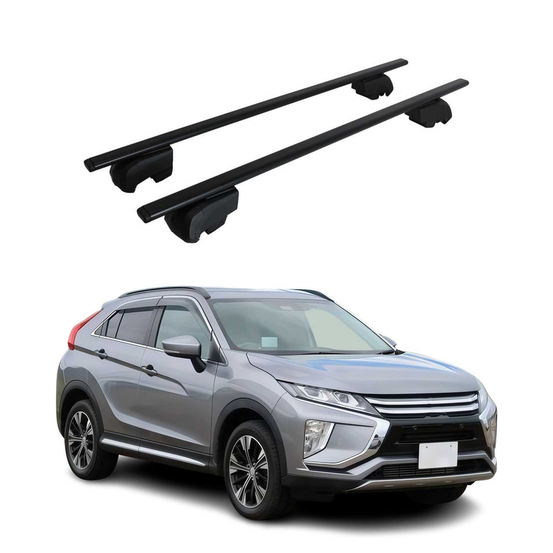 Portapacchi da tetto per Mitsubishi Eclipse Cross 2017-2023 ABE alluminio 2 pezzi