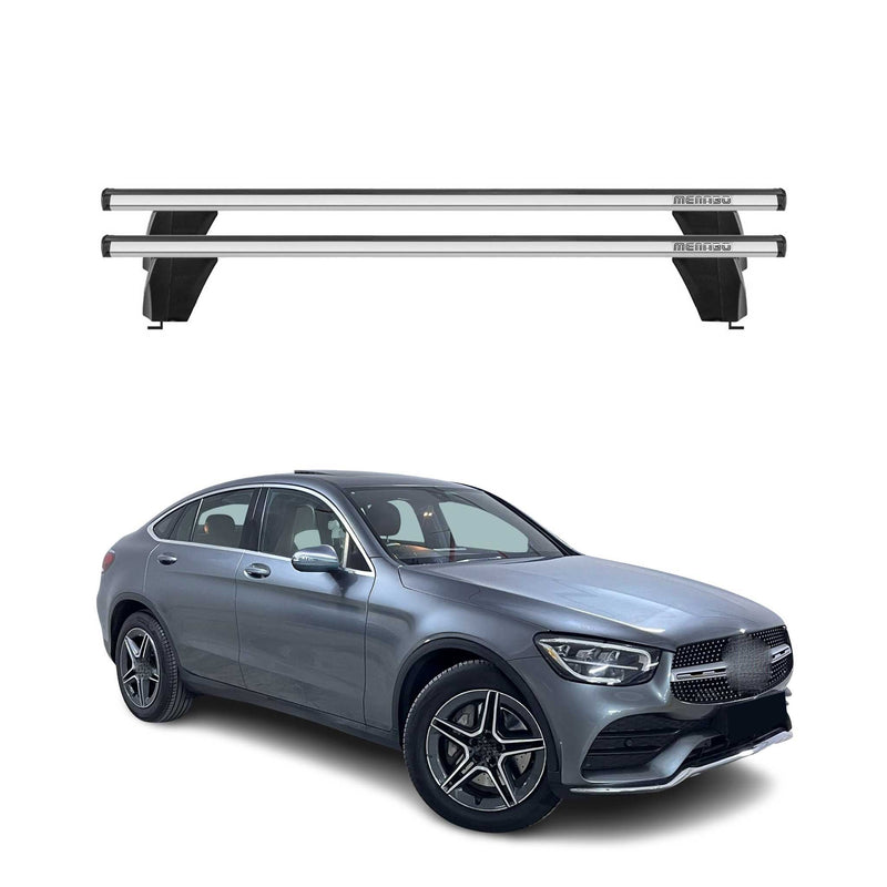 Barre trasversali portatutto Menabo per Mercedes GLC C253 2020-2025 ABE grigio alluminio