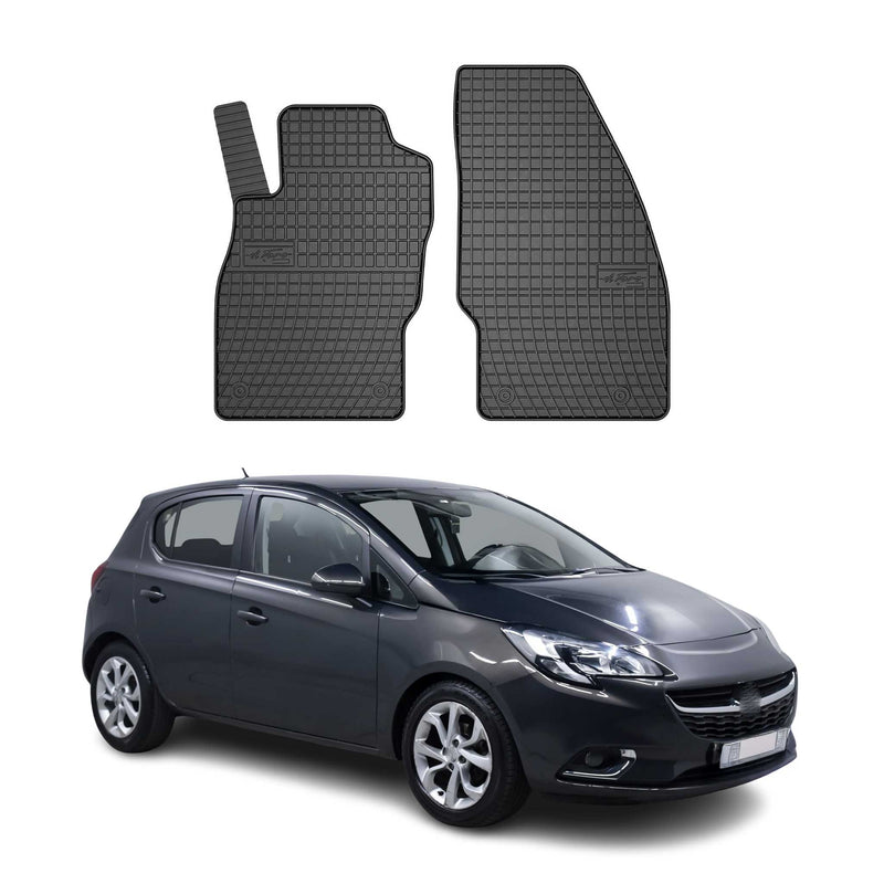 2014-2019 Opel Corsa Fußmatten Gummi Schwarz 2 tlg
