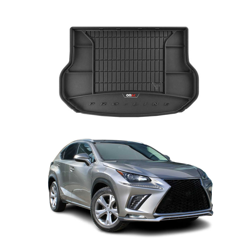 Vassoio portabagagli in gomma OMAC per Lexus NX 2014-2025, vassoio portabagagli in TPE, nero