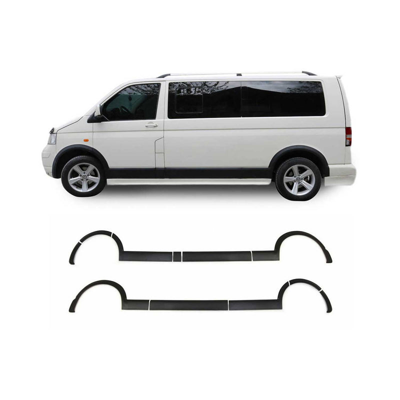 Parafango di protezione passaruota per VW T5 2003-2015 1 L1 corto ABS nero 11 pezzi