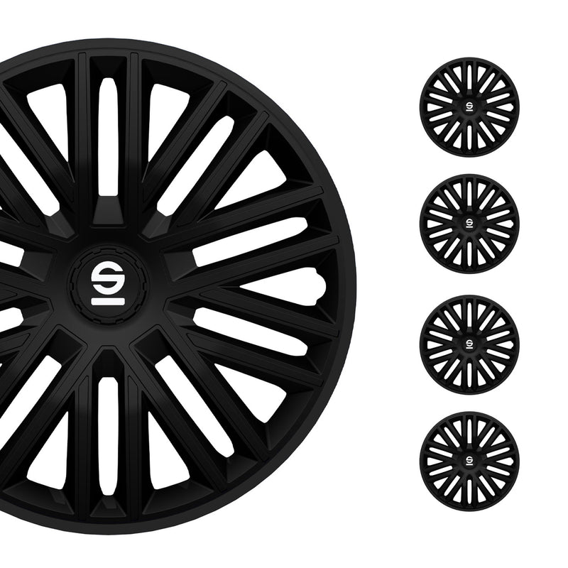Coprimozzi Sparco 14 pollici Bergamo Nero 4 pezzi