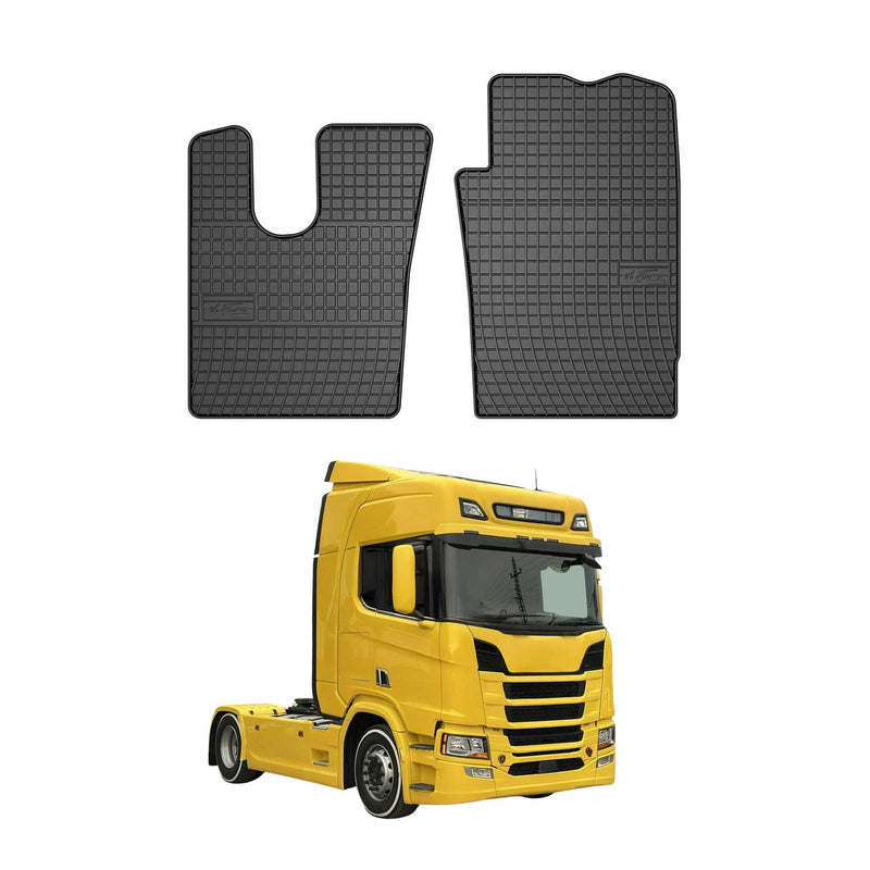 Tappetini in gomma neri Scania RIS 2016-2020, 2 pezzi