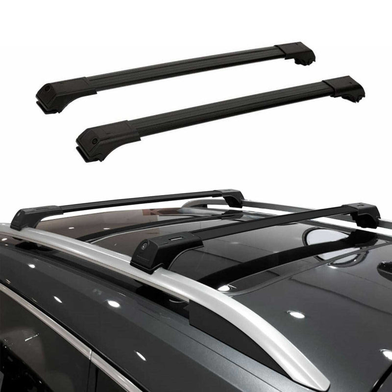 Barre portatutto in alluminio nere per Land Rover Freelander L314 1998-2006