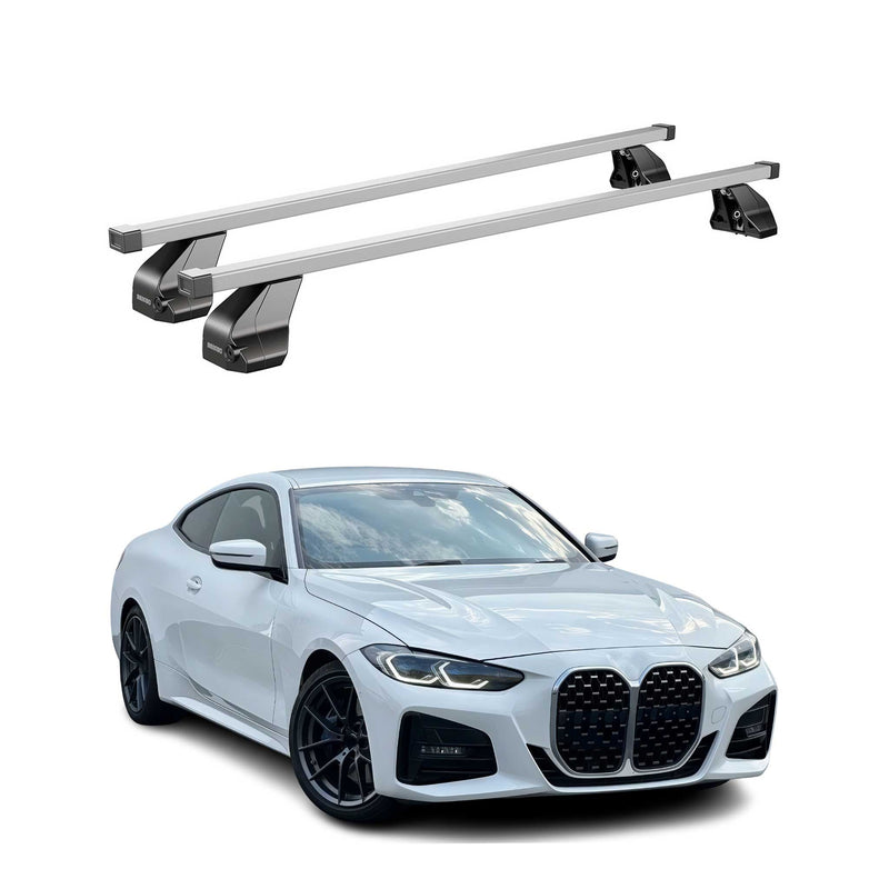 Menabo Dachträger Grundträger für BMW 4er G26 Gran Coupe 2020-25 ABE Stahl Grau