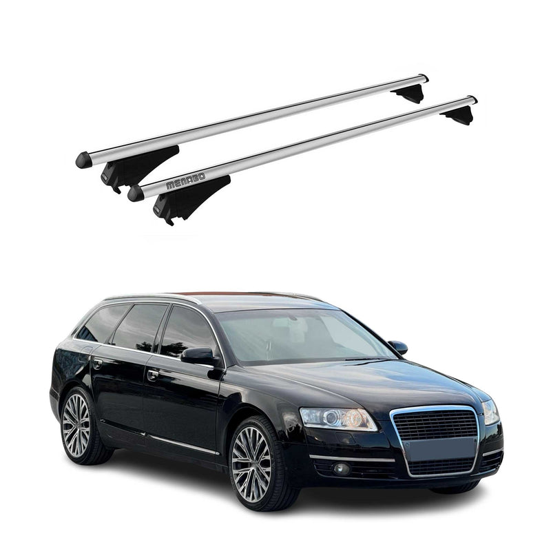 Barre portatutto Menabo per Audi A6 C6 Avant 2005-2011 grigio alluminio 2x