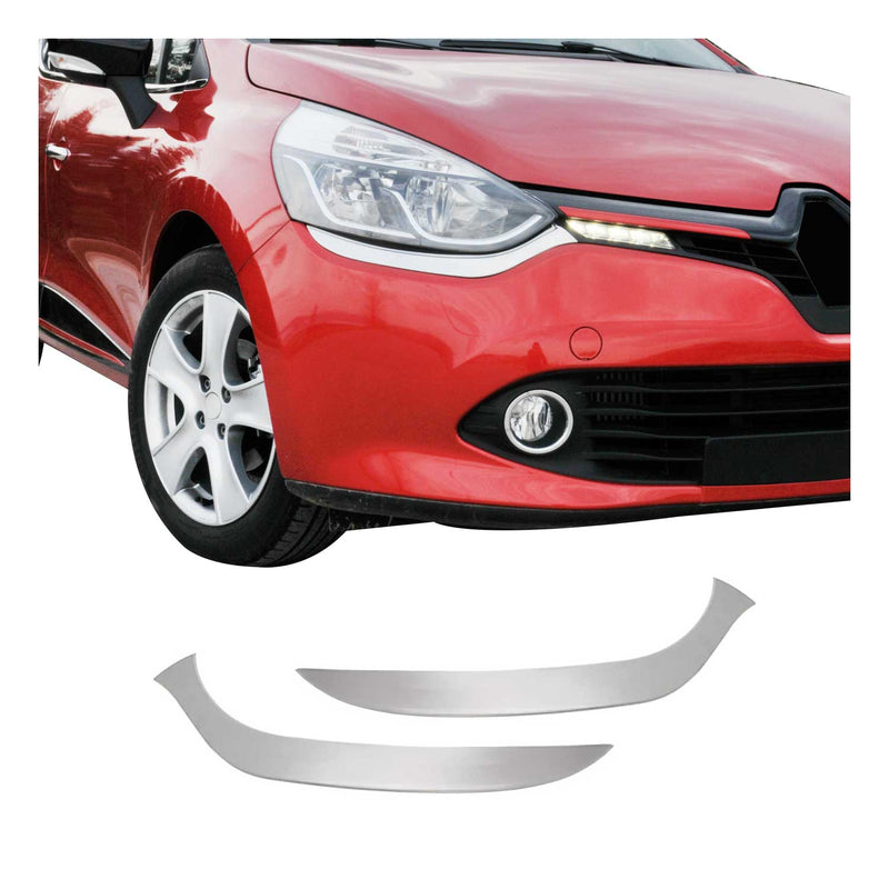 Copertura faro per Renault Clio 4 Grandtour 2012-2019 Cromata 2x