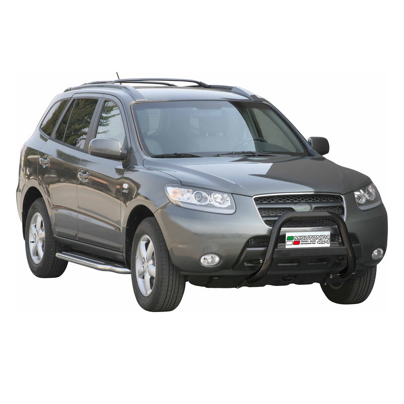 Protezione anteriore per Hyundai Santa Fe 2006-2009 ø63mm acciaio nero