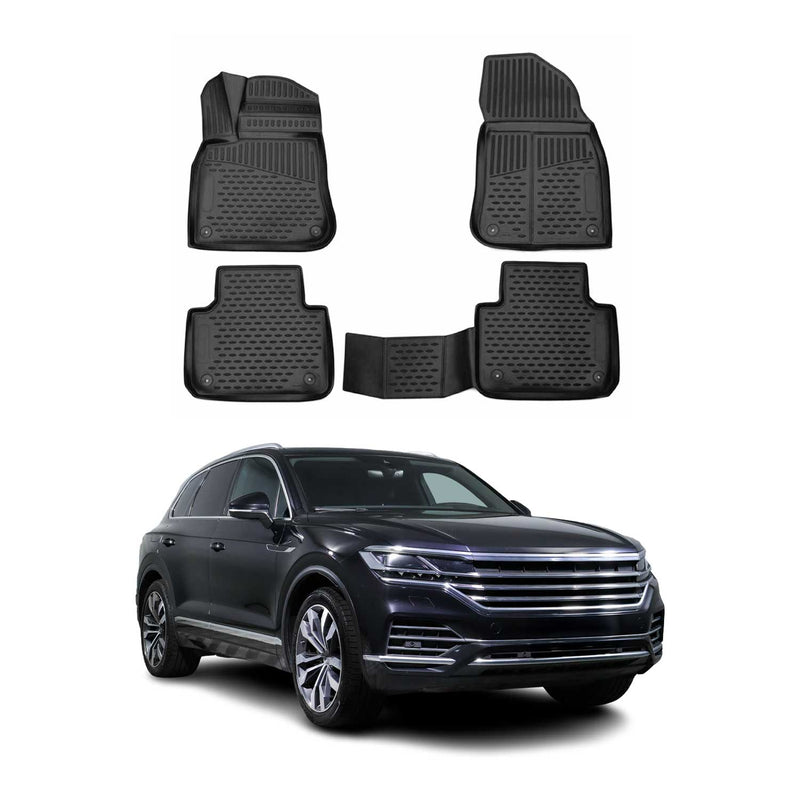 2018-2024 VW Touareg Fußmatten TPE Schwarz 4 tlg