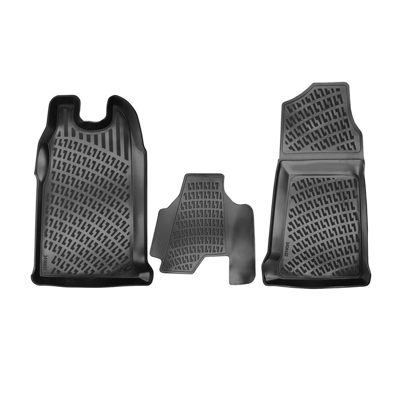 Tappetini per Ford Transit 2000-2014 tagliati su misura in TPE nero, 4 pezzi