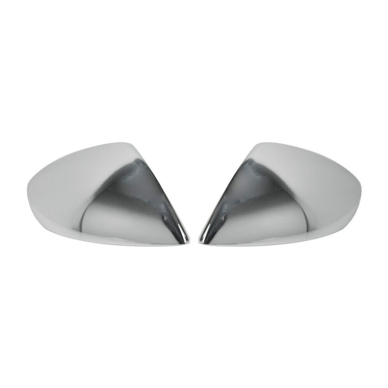 Calotte specchietti retrovisori per VW Touareg 2010-2015 in acciaio inox argento 2 pezzi