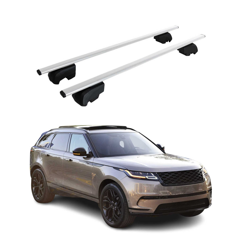 Dachträger Grundträger für Range Rover Velar 2017-2025 Metall Silber ABE 2x