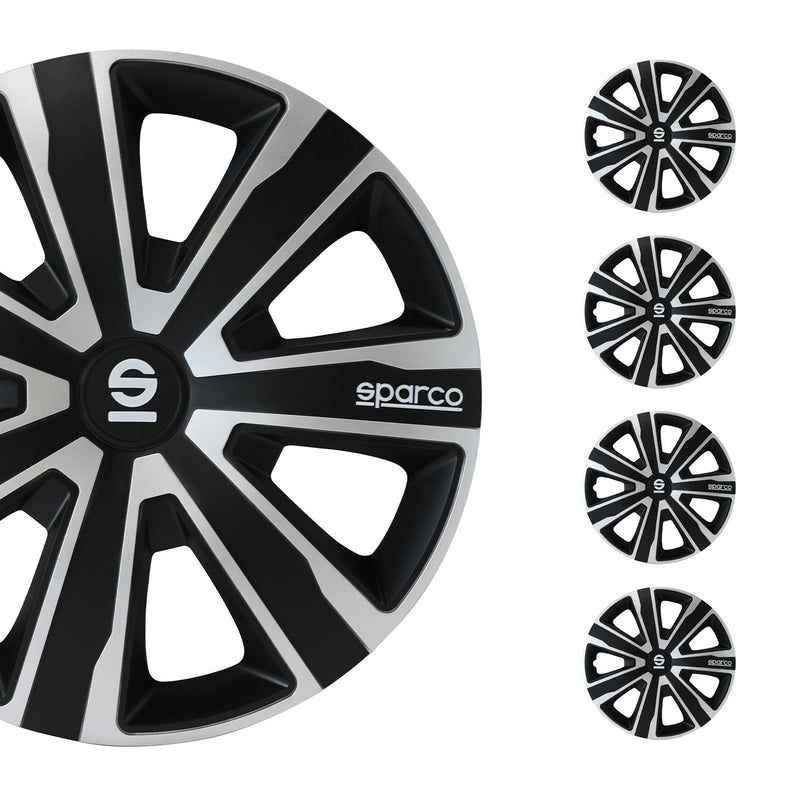 Coprimozzi Sparco 15 pollici Palermo Nero 4 pezzi