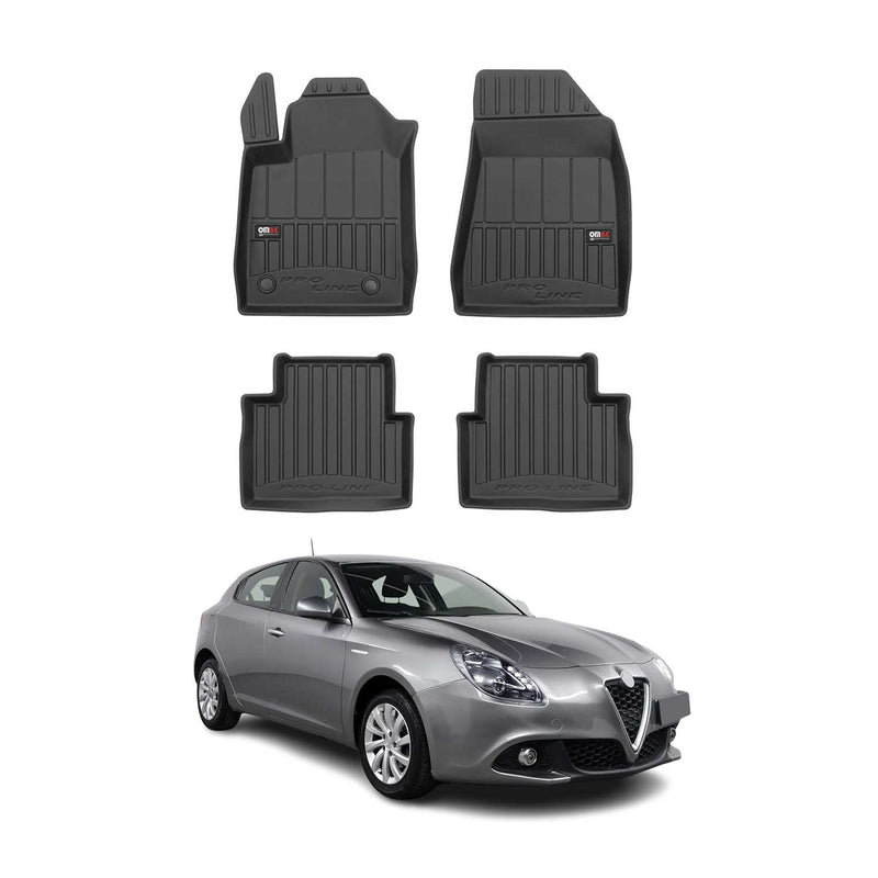 2010-2020 Alfa Romeo Giulietta Fußmatten TPE Schwarz 4 tlg