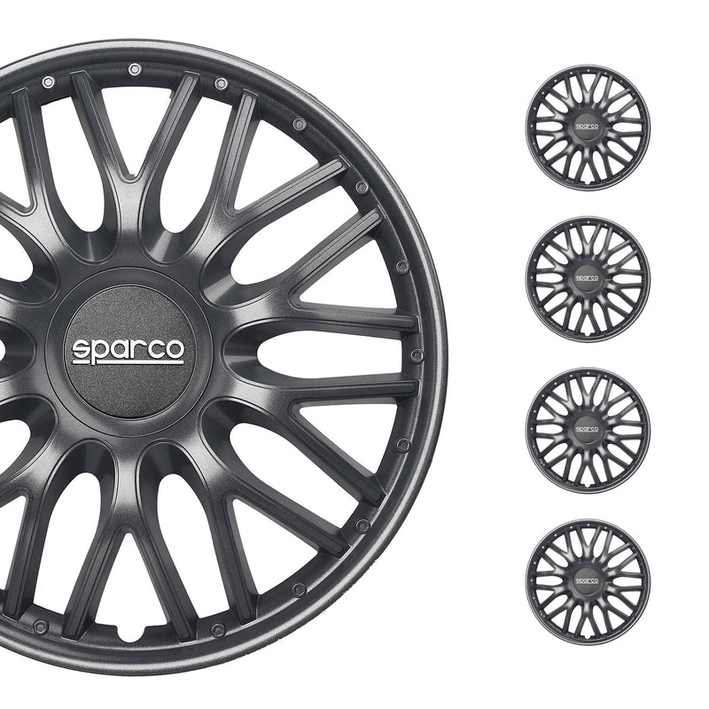 Coprimozzi Sparco 15 pollici Roma grigio 4 pezzi