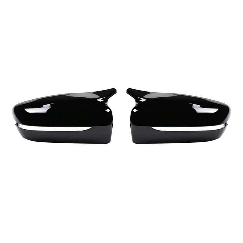 Calotte specchietti retrovisori ABS nero lucido per BMW Serie 5, 6 e 7 G30, G31, G32, G11 e G12 2016-2025