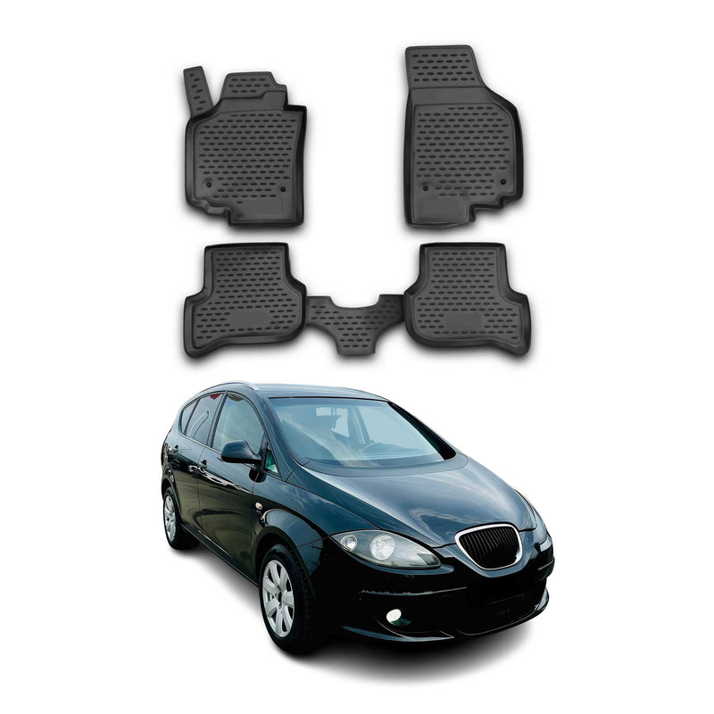 Tappetini Seat Altea 2005-2009 TPE Nero 4 pezzi