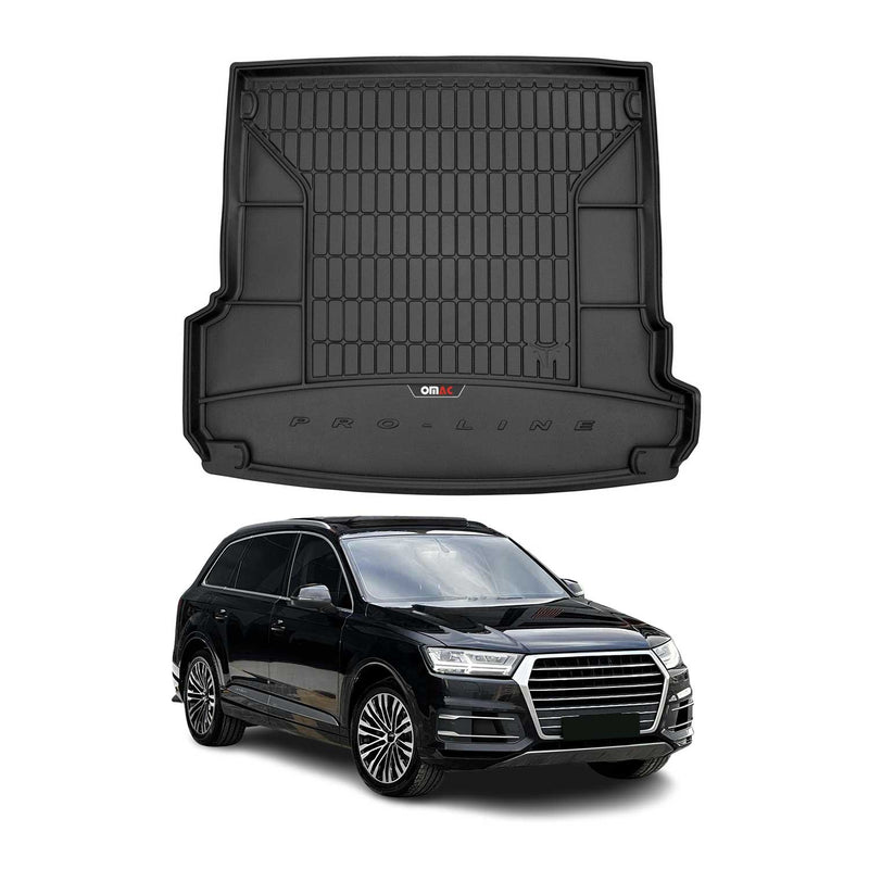Vasca portabagagli in gomma OMAC per Audi Q7 4M 2015-2025, vasca portabagagli in TPE, nera