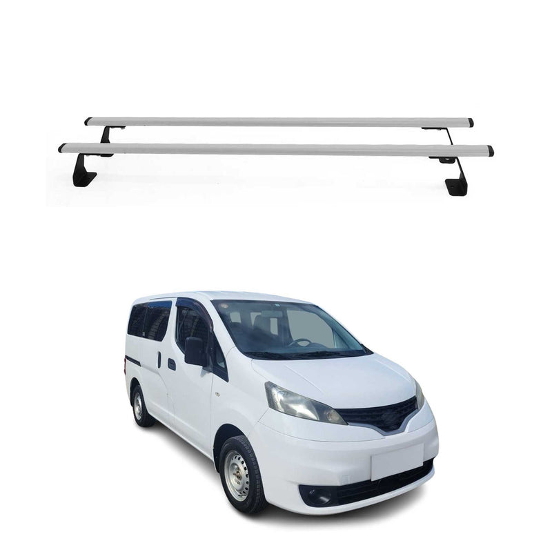 Dachträger Gepäckträger für Nissan NV200 2010-2025 Silber Stahl 2tlg