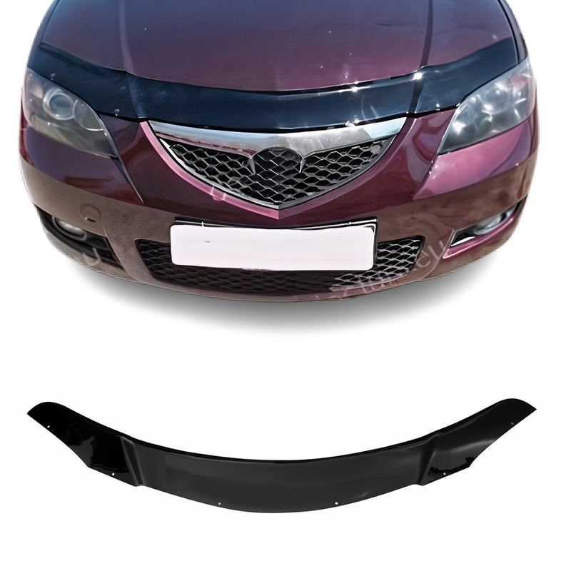 Deflettore per cofano, zanzariera per Mazda 3 Berlina 2003-2009, colore scuro