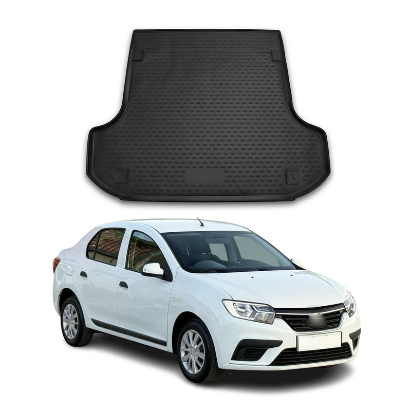 Tappetino per bagagliaio per Dacia Logan MCV 2012-2020 in gomma TPE Nero