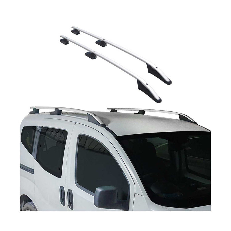 Barre portatutto in alluminio per Ford Transit Tourneo Custom 2012-2024 Long L2 Grey
