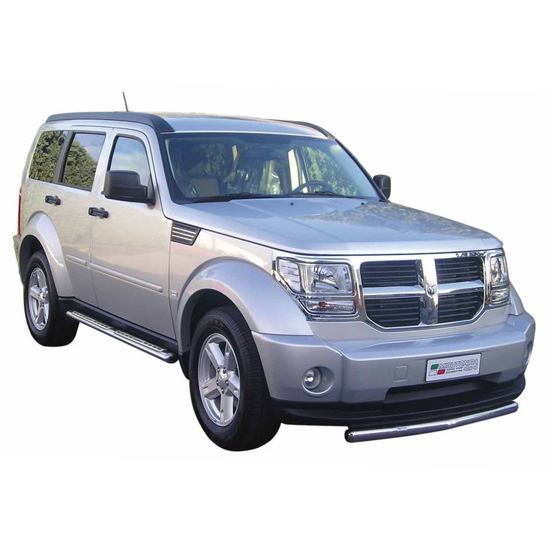 Minigonne laterali in acciaio inossidabile per Dodge Nitro 2006-2011 Argento