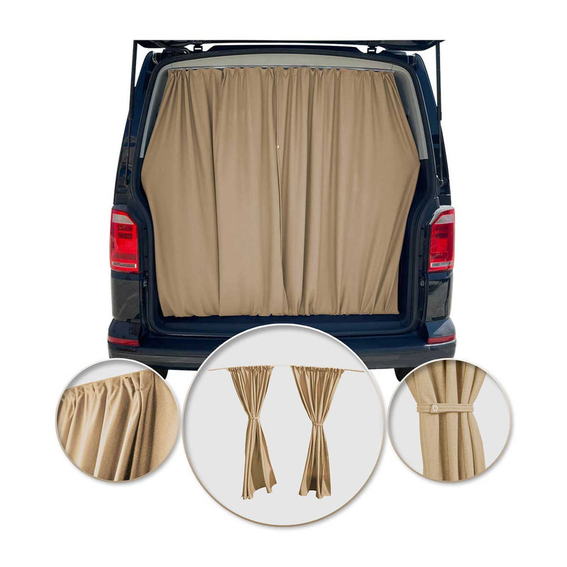 Tendine parasole per portellone posteriore per VW Crafter H3 beige, 2 pezzi