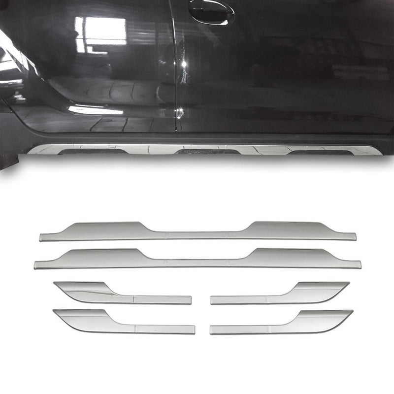 Striscia di protezione per porta laterale per Dacia Duster 2018-2021 in acciaio inox cromato 6x