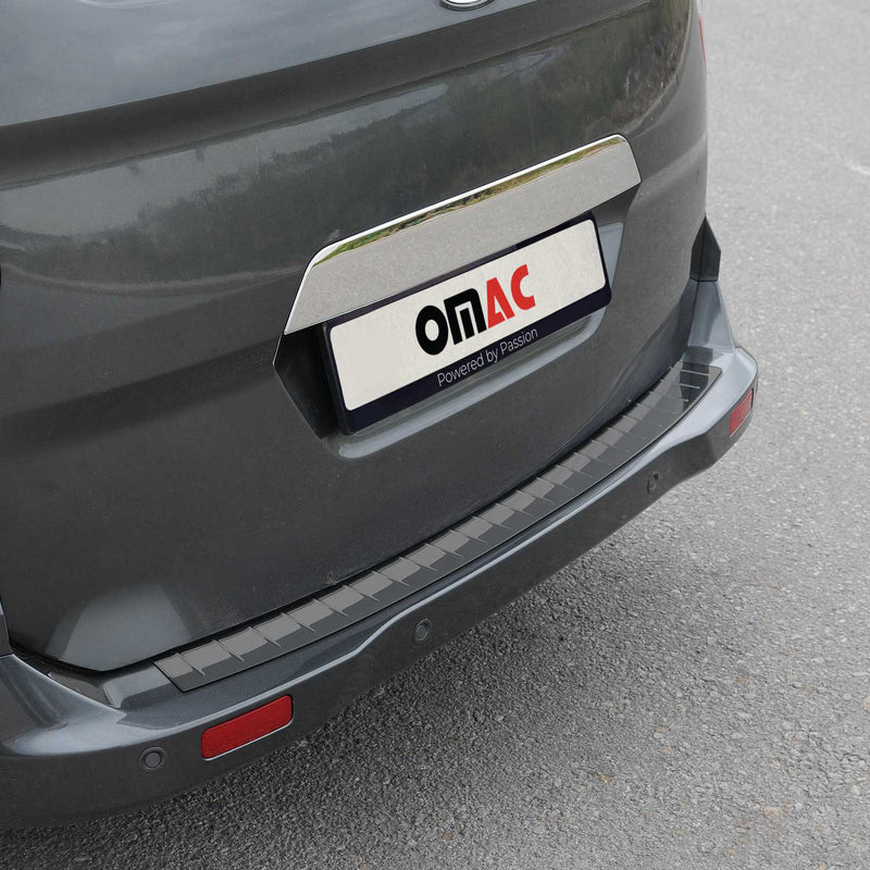 Protezione paraurti per soglia di carico Ford Transit Tourneo Courier 2014-2023, acciaio inox scuro, 1 pezzo