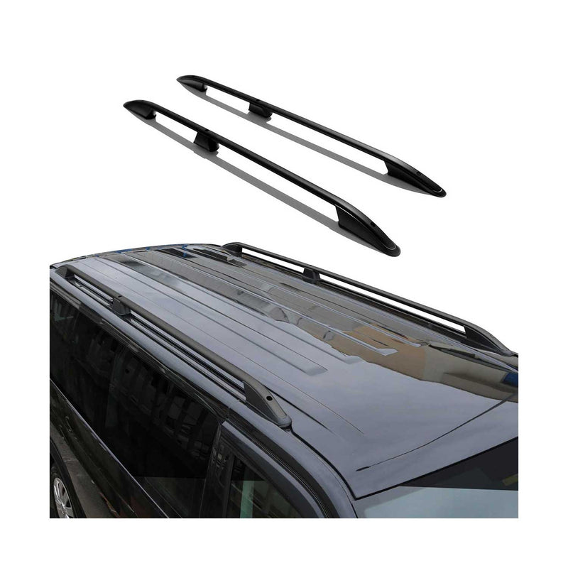 Dachreling Dachgepäckträger für Renault Kangoo 1996-07 L1 Kurzer Alu Schwarz 2x