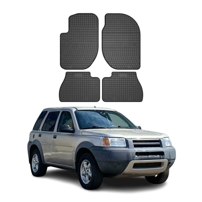 Tappetini in gomma neri per Land Rover Freelander 1996-2006, 4 pezzi