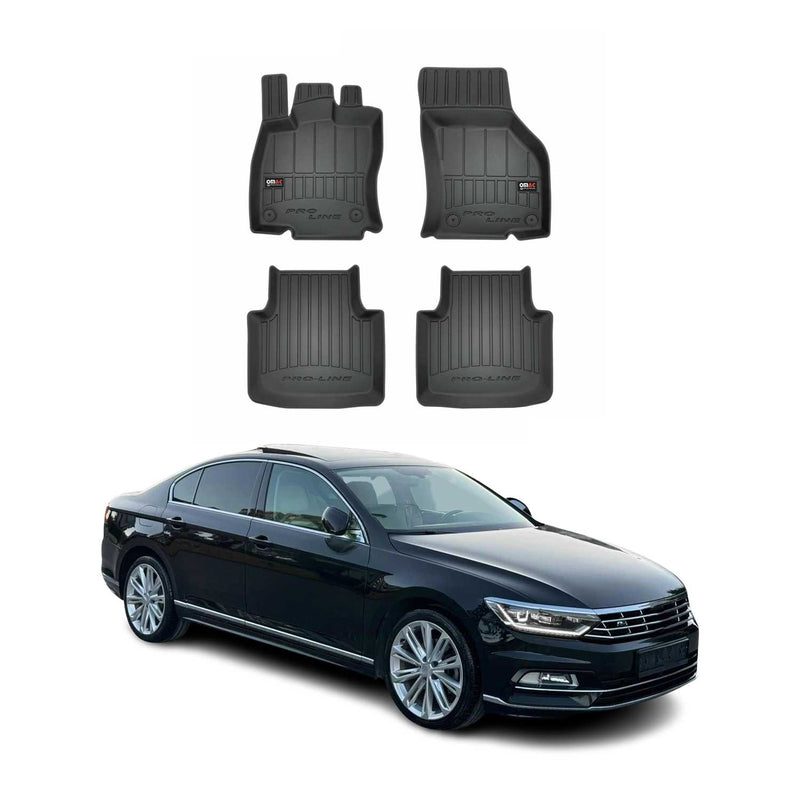 2014-2019 VW Passat B8 Fußmatten TPE Schwarz 4 tlg