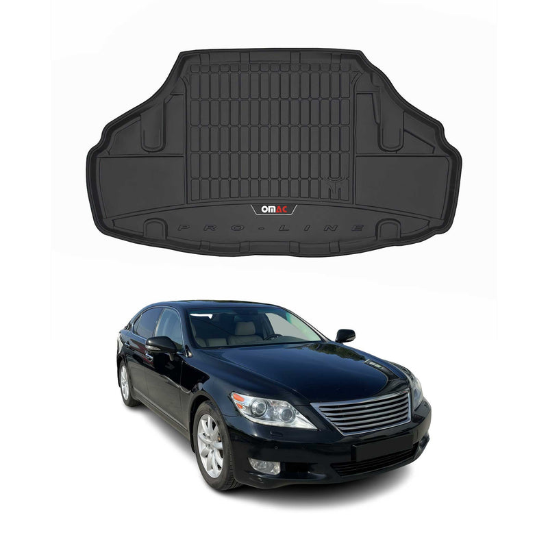 Vassoio portabagagli in gomma OMAC per Lexus LS 460 2006-2017, vassoio portabagagli in TPE nero