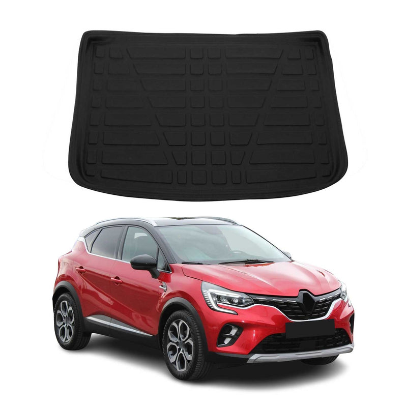 Vasca baule per Renault Captur 2 2020-2025 Gomma TPE Nero