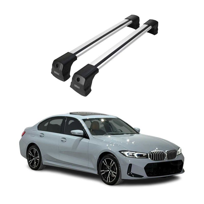 Dachträger Gepäckträger für BMW 4er G26 Gran Coupe 2020-2025 Aluminium Grau