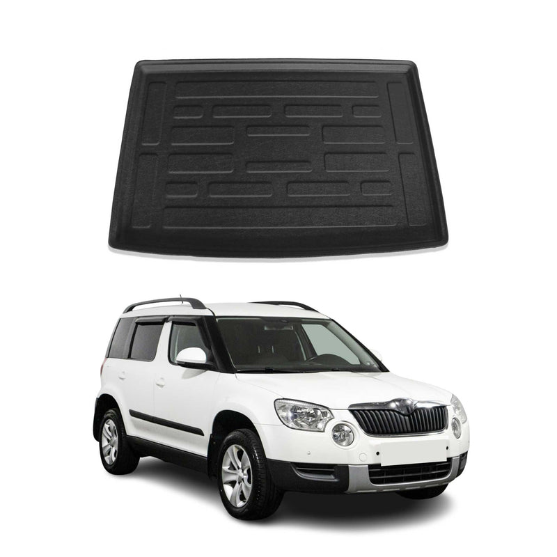 Vasca per bagagliaio per Skoda Yeti 2010-2013 Gomma TPE Nero