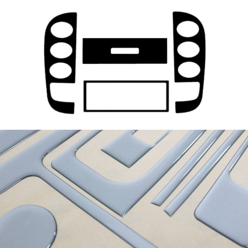 Innenraum Dekor Cockpit für Citroen C2 2003-2009 Aluminium Optik 3tlg