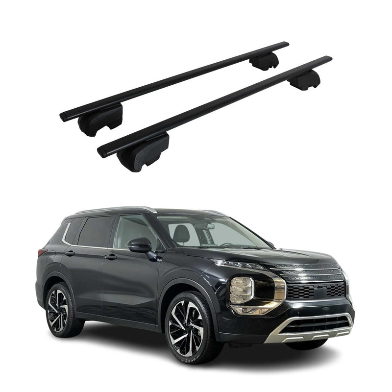 Portapacchi da tetto per Mitsubishi Outlander 2021-2023 ABE Alu Nero