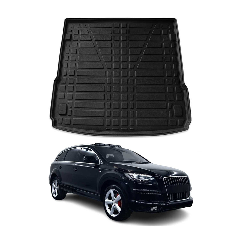 Vasca per bagagliaio per Audi Q7 4LB 2006-2015 Gomma TPE Nero