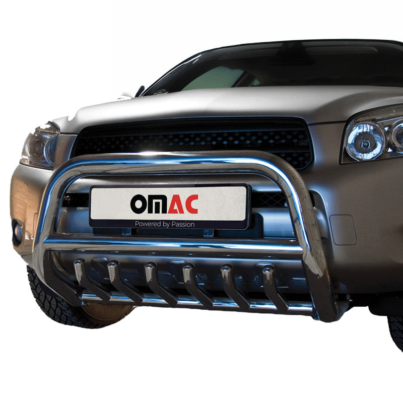 Protezione anteriore per Toyota RAV4 2006-2010 con ABE acciaio argento