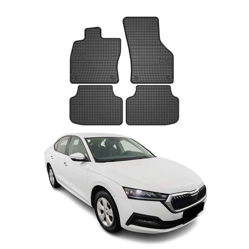 2019-2025 Skoda Octavia Fußmatten TPE Schwarz 4 tlg