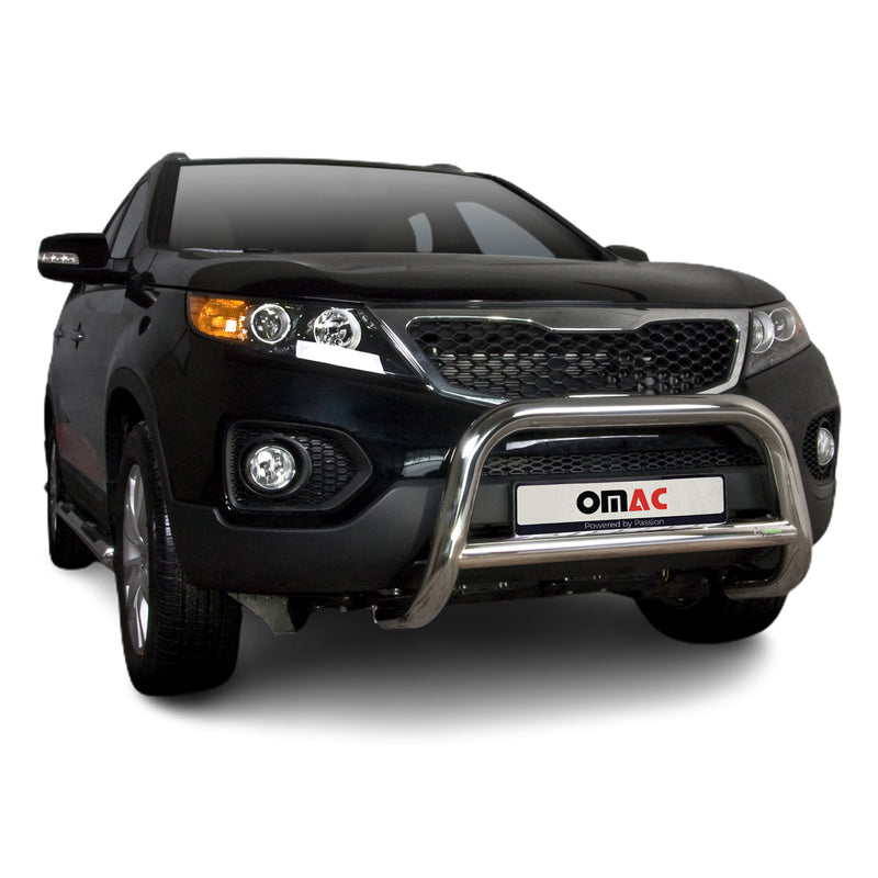 Barra di protezione anteriore per Kia Sorento 2010-2012 in acciaio ABE argento