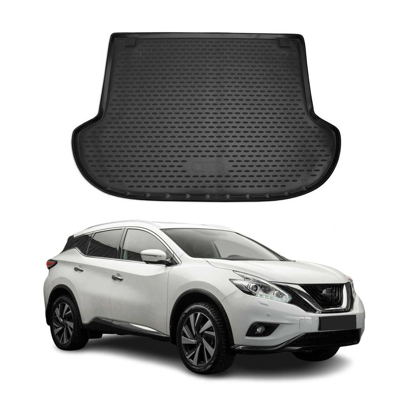 Tappetino per bagagliaio per Nissan Murano 2015-2018 in gomma TPE nero