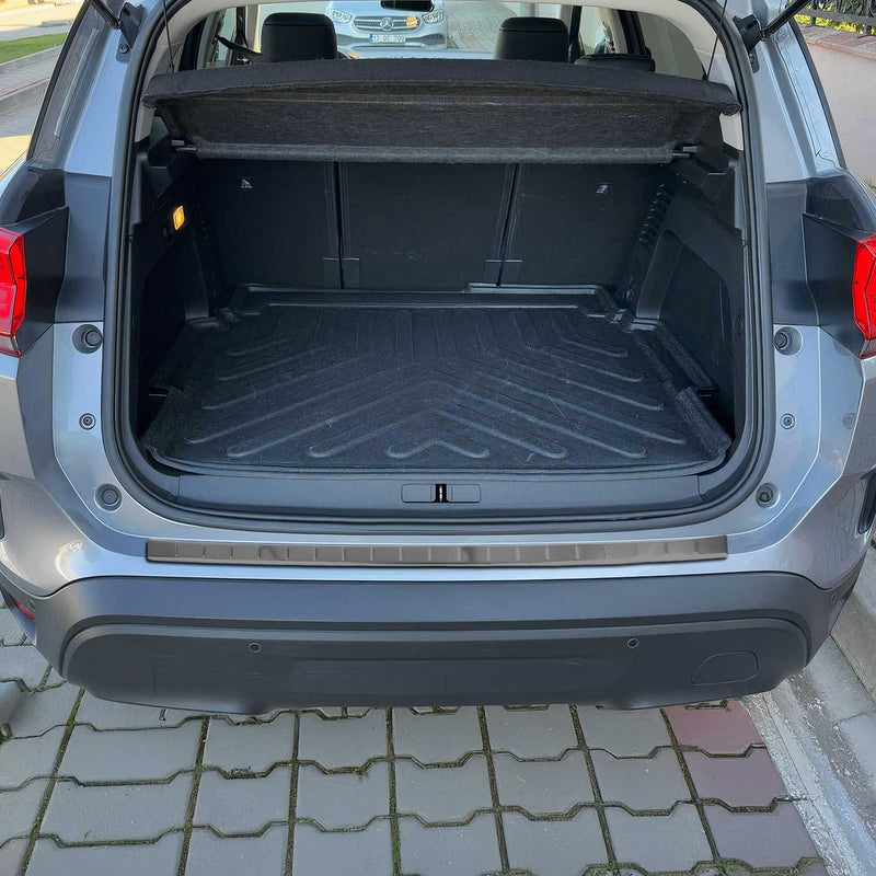Protezione paraurti per soglia di carico per Citroen C5 Aircross 2018-25 Cromo Scuro